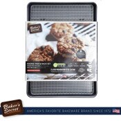 Wholesale - Baker's Secret Advanced Collection cookie sheet with rack set,cookie sheet-45x32.5x2.5cm, rack-42.5x29.4x1.5cm C/P 6, UPC: 6935780111681